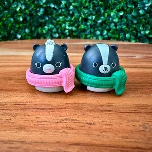 Squish-a-longs by Squishmallows Skunks in Scarves Bundle